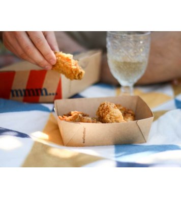 Kraft papírová miska 300ml pro ecofoodbox by optys