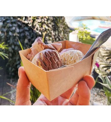 EKO papírová miska Mini 10x8x5cm (600ks) ecofoodbox