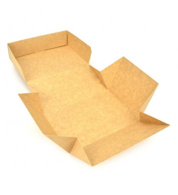 Rozložitelný EKO papírový burger box MAXI 19x12x10cm (25ks)