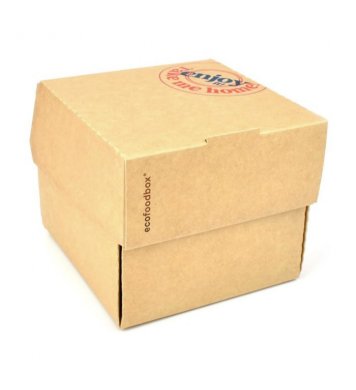 EKO Papírový hamburger box 12x12x10cm (25ks)