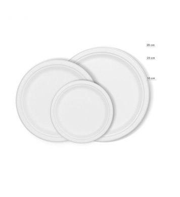 EKO Talíř Ø17,8cm z třtiny Conti (50ks)