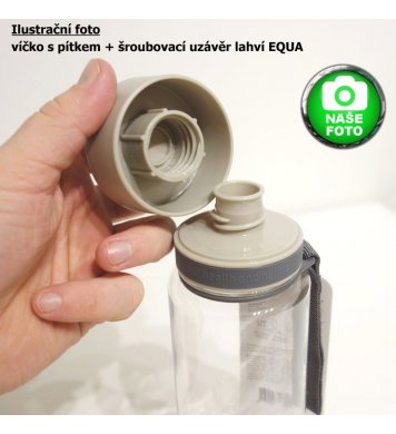 plastová equa láhev víčko s těsněním