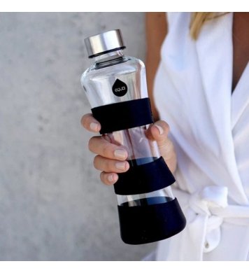 Equa Skleněná láhev CMYK SQUEEZE Black 550ml