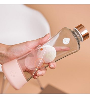 Náhradní víčko pro skleněné Equa láhve - rose gold lesklé