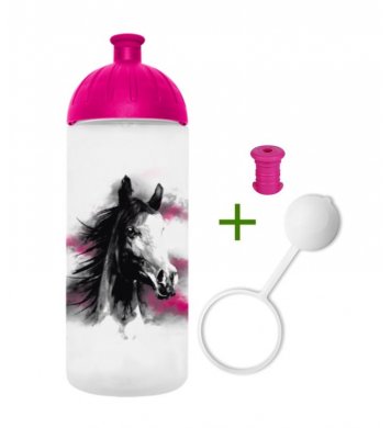 FreeWater Láhev 0,7l - Kůň růžový špunt krytka zdarma