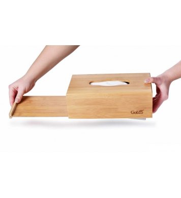 Designová kazeta na kapesníky z bambusu