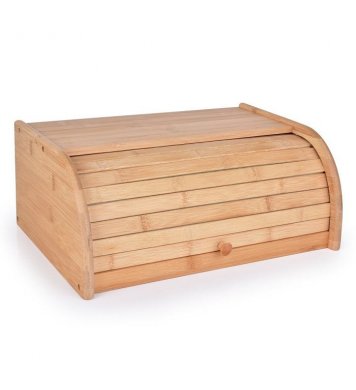 GoEco Bambusový chlebník s roletkovým víkem 40cm