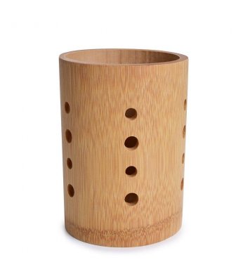 GoEco Bambusový stojan na příbory a kuchyňské náčiní