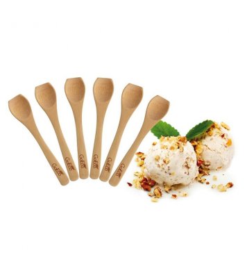 Čajové kávové lžičky z bambusového dřeva