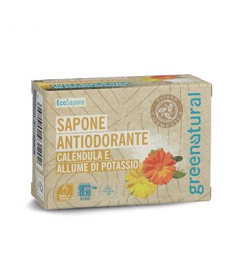 Greenatural Deodorační mýdlo měsíček a kamenec 100g