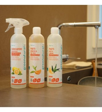 Greenatural Prostředek na mytí nádobí aloe vera a citron 500ml