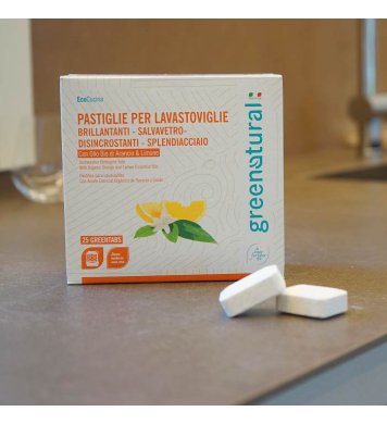 Greenatural Tablety do myčky na nádobí pomeranč a citron 25ks