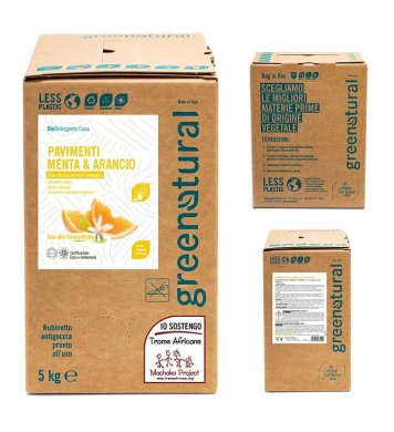 Greenatural Univerzální čistič na podlahy a povrchy máta a pomeranč 5l