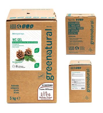 Greenatural WC čistič borovice, máta a eukalyptus 5l