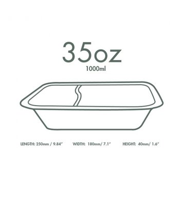 Gurmánský box 2 sekce 1000ml č.5 (50ks) - cukrová třtina 4