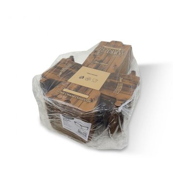 Burger box (mikrovlnitá lepenka) s potiskem 150 x 150 x 95 mm 100ks 