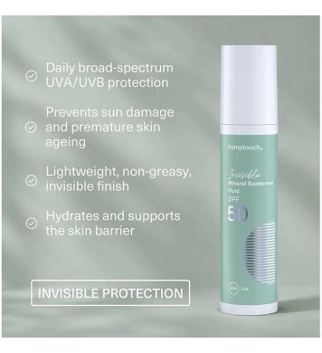 Hemptouch Minerální Opalovací fluid Invisible SPF 50 50ml 5