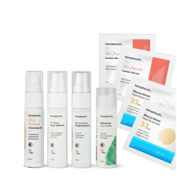 boruvkovy Hemptouch Set Mini´s vyrovnávající set pro problematickou a mastnou pleť