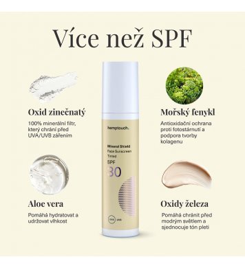 Hemptouch Tónovaný opalovací krém na obličej SPF 30 2