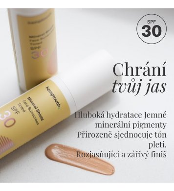 Hemptouch Tónovaný opalovací krém na obličej SPF - vzorek 2ml 5