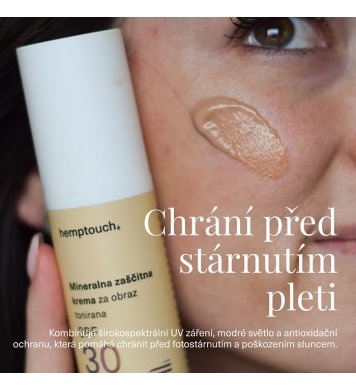 Hemptouch Tónovaný opalovací krém na obličej SPF 30 4