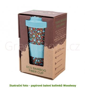Woodway Kelímek na kávu z bambusu 400ml - Birdies