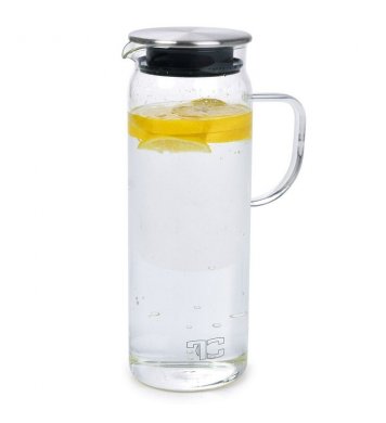 Karafa z borosilikátového skla s nerezovou zátkou 1,5l