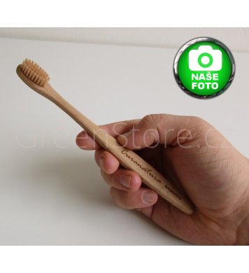 Přírodní kartáček s bambusovými štětinkami Curanatura