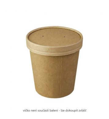 Polévkový kelímek kraft 450ml 98mm (50ks) 2