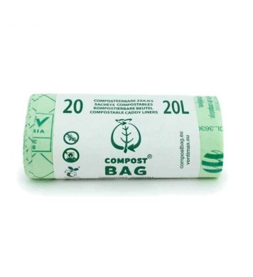 Kompostovatelné pytle na odpadky - 20l (role 20ks)