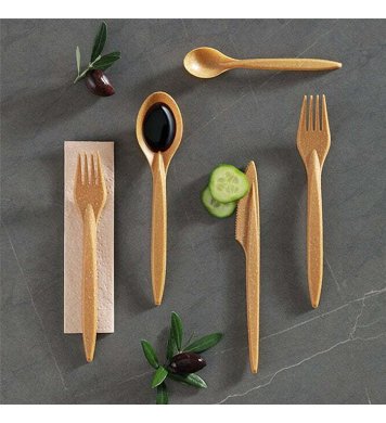 Lžíce kompozit dřevo/plast WPC 18cm (100ks) 5