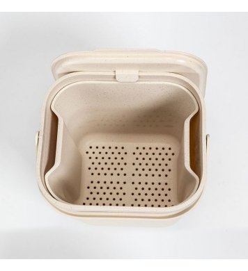 Koš na bioodpad s vložkou 6l - slonová kost Plastia 2