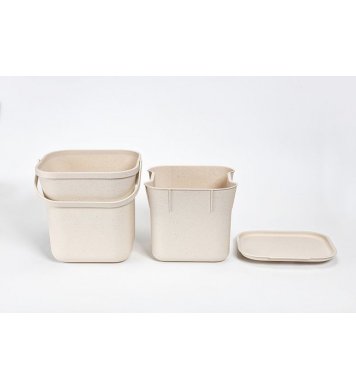 Koš na bioodpad s vložkou 6l - slonová kost Plastia 5