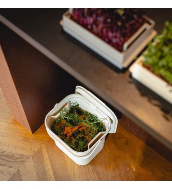 Koš na bioodpad s vložkou 6l - slonová kost Plastia 7