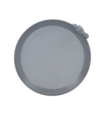 Koupel na nožičkách pro ptáčky - šedý kov 22cm Esschert Design 3
