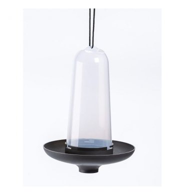 Krmítko a pítko 3v1 pro ptáky Robin - antracit Plastia 7