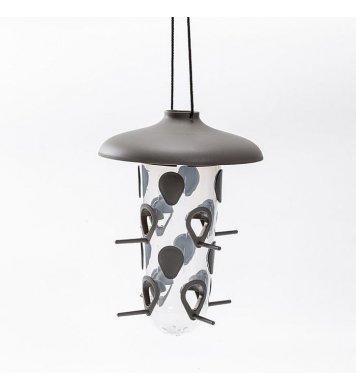 Krmítko a pítko 3v1 pro ptáky Robin - antracit Plastia 5