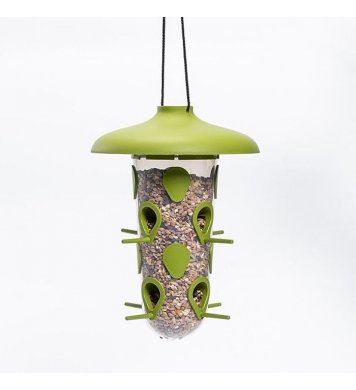 Krmítko a pítko 3v1 pro ptáky Robin - zelené Plastia 8