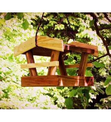 Krmítko malý domeček - na parapet i zavěšení 2