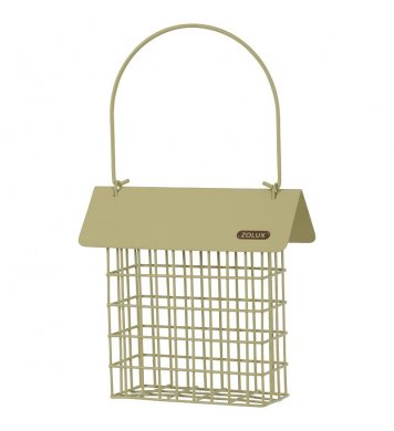 Krmítko pro lojové bloky se stříškou - zelené 29cm Zolux