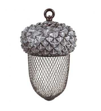 Ptačí Krmítko pro ptáky Žalud – na oříšky, peletky, plnitelné se zásobníkem