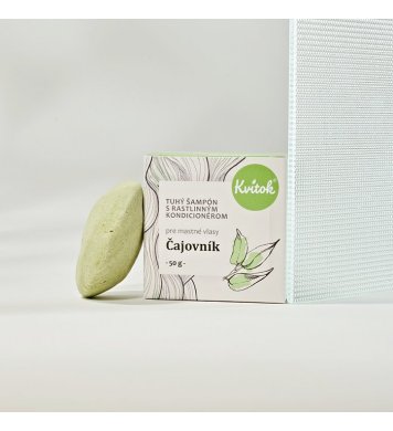 Kvitok Tuhý šampon s kondicionérem Čajovník 50g greenstore.cz