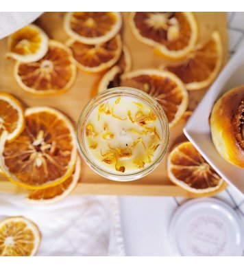 Ekologická svíčka ze sojového vosku s citrusovou vůní