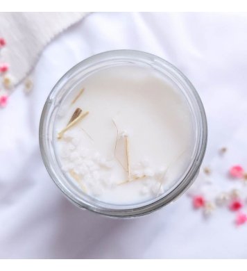 Přírodní svíčka ve skle bez parafínu