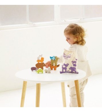 Le Toy Van Petilou Dřevěná skládací věž zvířátka