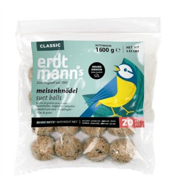 Lojové koule bez sítěk - 20ks Erdtmann's