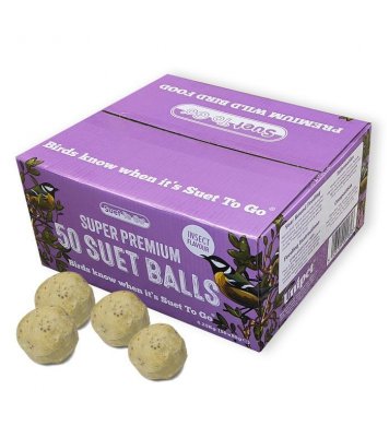 Lojové koule bez sítěk s hmyzem Suet To Go 50ks