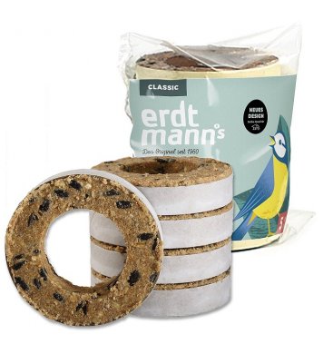 Lojové kroužky pro ptáky 5ks 400g Erdtmanns