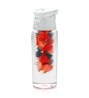 Loooqs Uzamykatelná láhev na ovoce 700ml - bílá