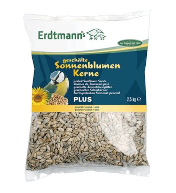 Loupaná slunečnice pro ptáky 2,5kg Erdtmanns